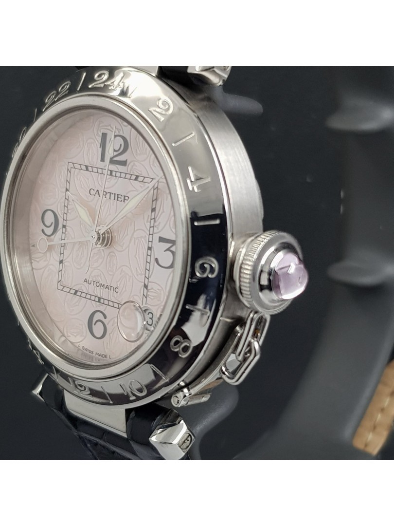 Cartier Pasha Gmt Mother of Pearl used ref.2377 sueOra.it!