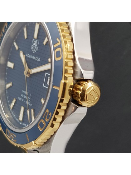 Tag Heuer Aquaracer steel/yellow gold ref.WAK2120 on eOra.it