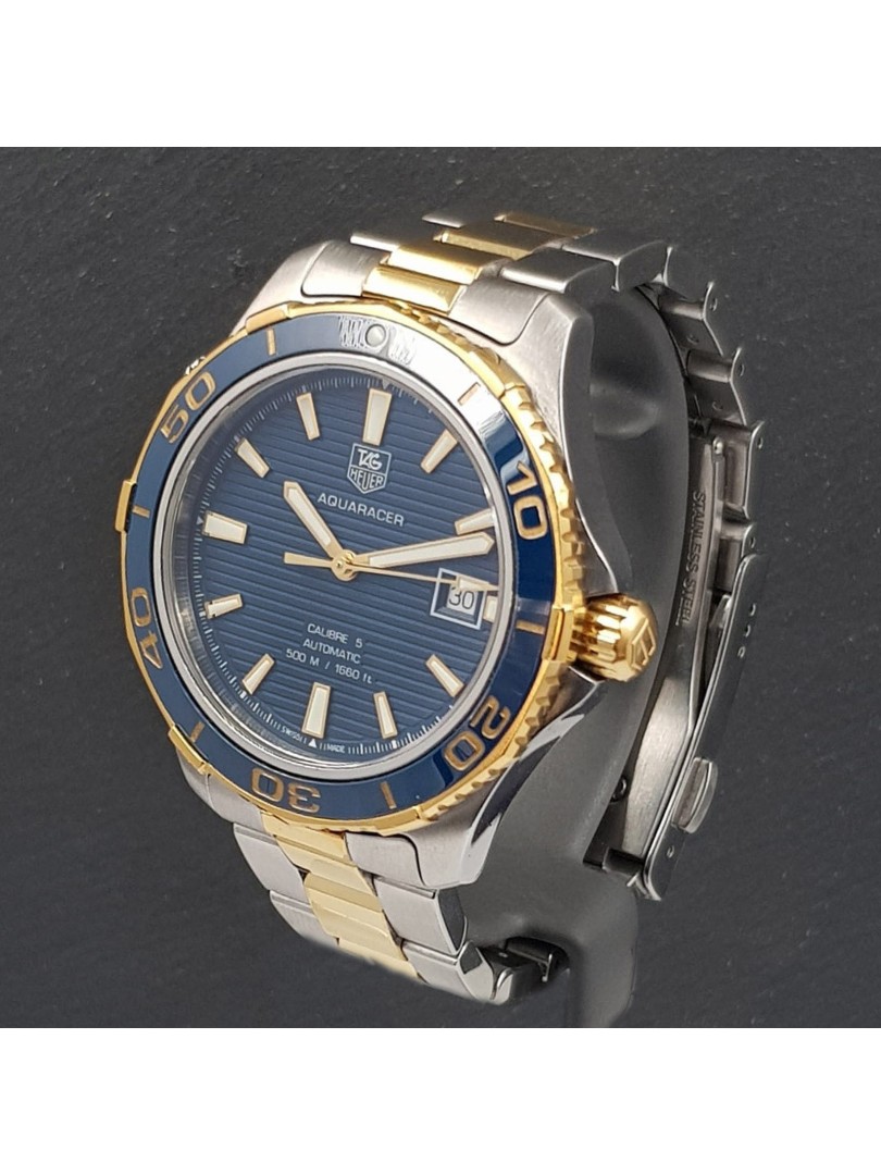 Tag Heuer Aquaracer steel/yellow gold ref.WAK2120 on eOra.it