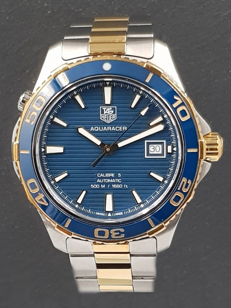 Tag Heuer Aquaracer steel/yellow gold ref.WAK2120 on eOra.it