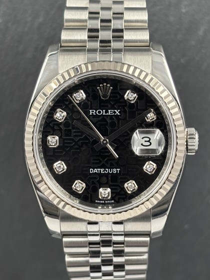 Rolex Datejust Computer Diamonds