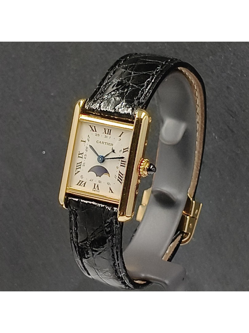 Cartier Tank Paris oro fasi luna su eOra.it!