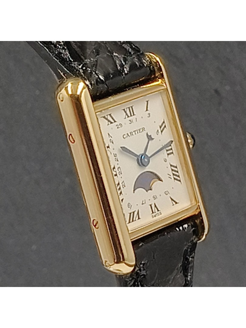 Cartier Tank Paris gold moon phases on eOra.it!