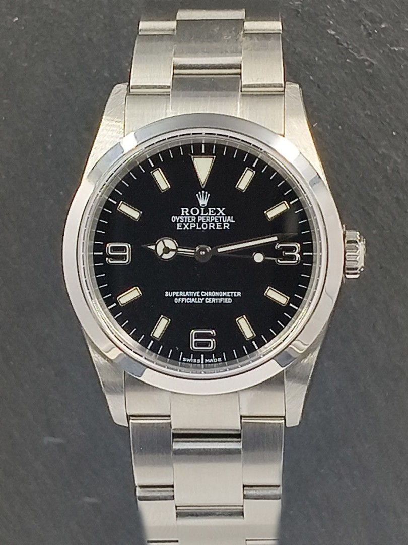 Rolex Explorer 36mm ref.114270 con plastiche su eOra.it!