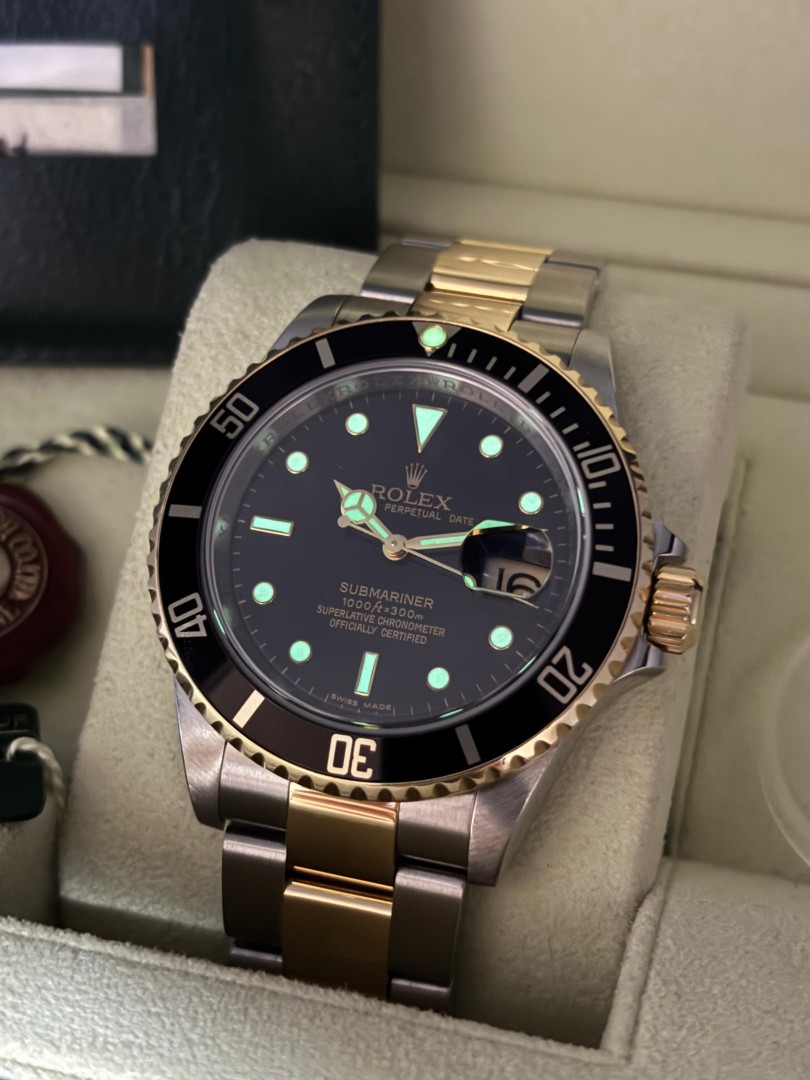 Rolex Submariner acc-oro no buchi RRR ref.16613LN su eOra.it!